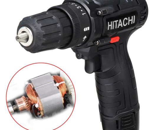 MÁY KHOAN PIN CẦM TAY HITACHI 12V Khoan sắt - khoan gỗ - bắt vít