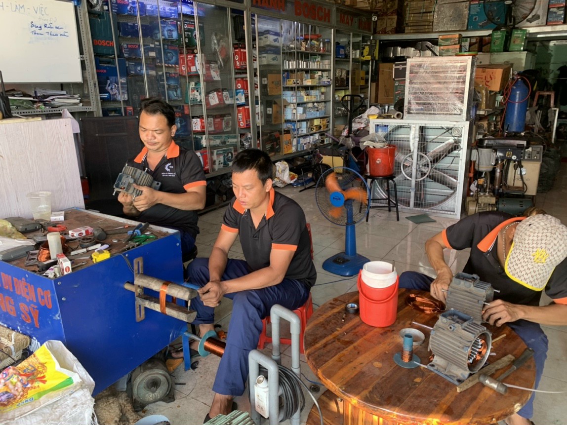 gia công motor kcn tân bình cổng xanh Bình Dương